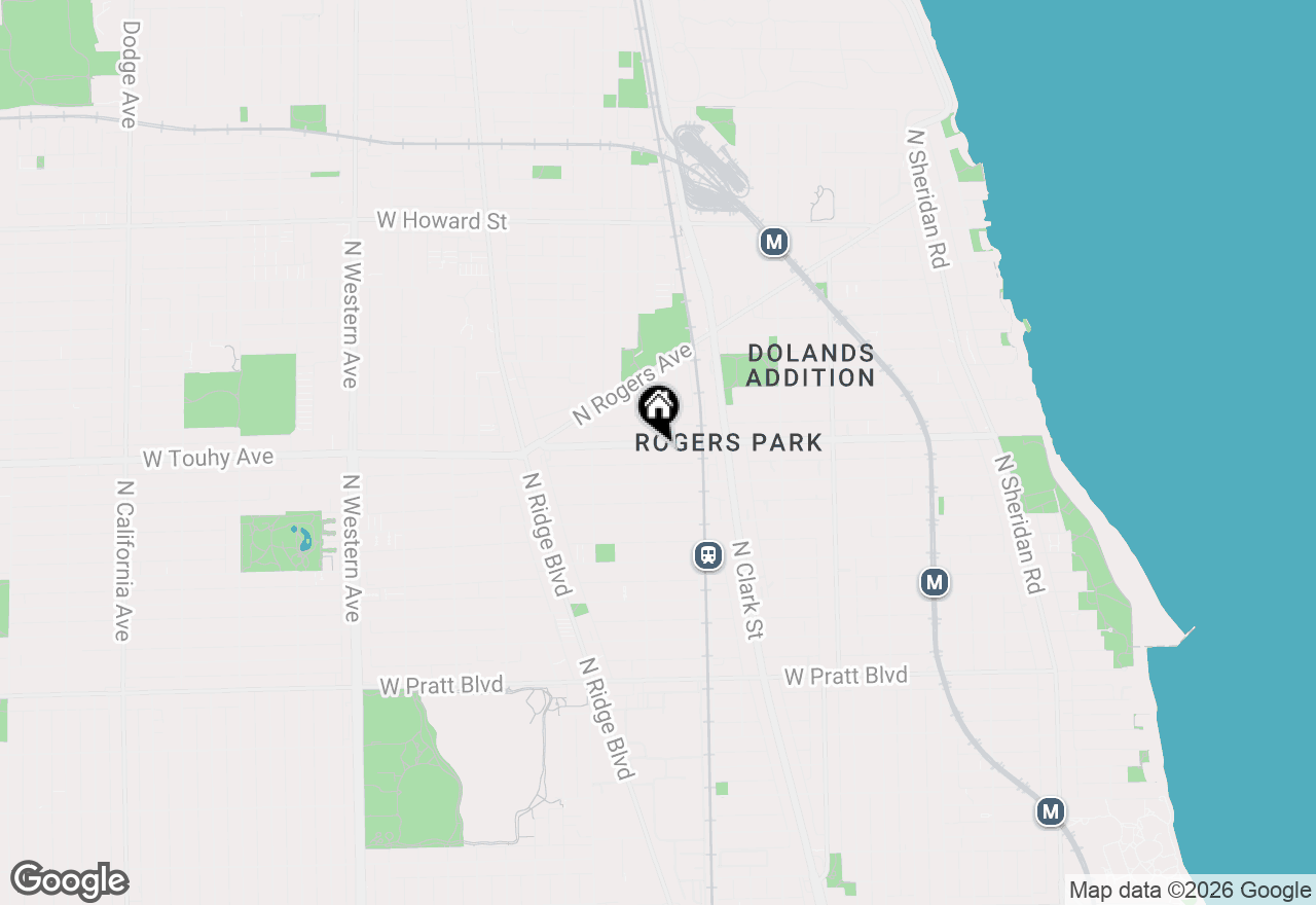 Map of 1839 W Touhy Avenue, Chicago, IL 60626