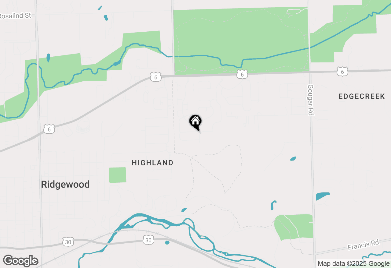 Map of 2416 Rockwood Drive, Joliet, IL 60432