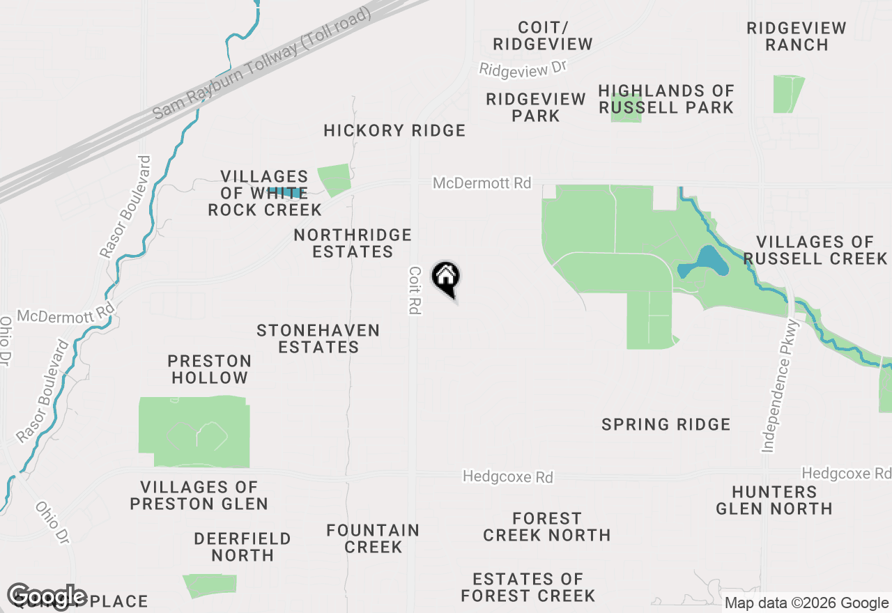 Map of 3921 Evesham Drive, Plano, TX 75025