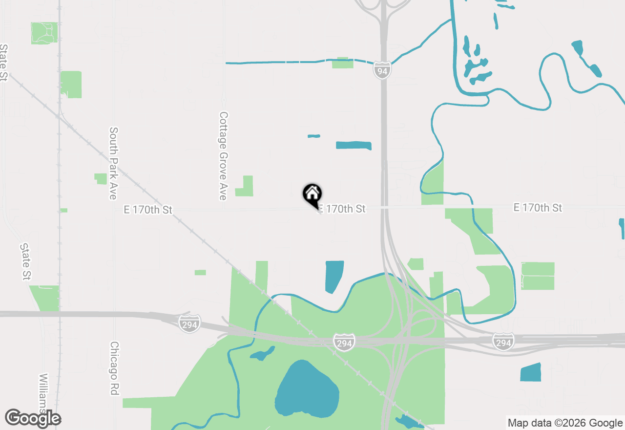Map of 17006 University Avenue, South Holland, IL 60473