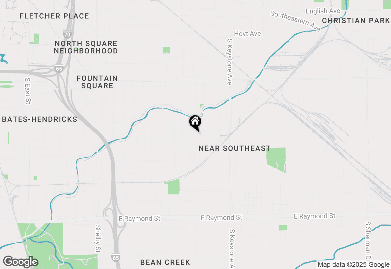 Map of 1541 Villa Avenue, Indianapolis, IN 46203