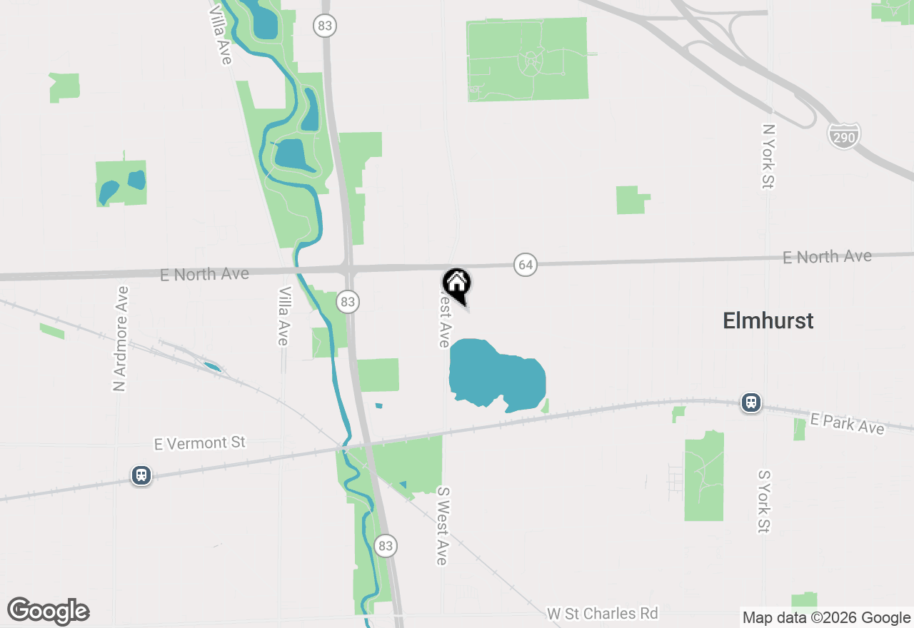 Map of 498 W 3rd Avenue, Elmhurst, IL 60126