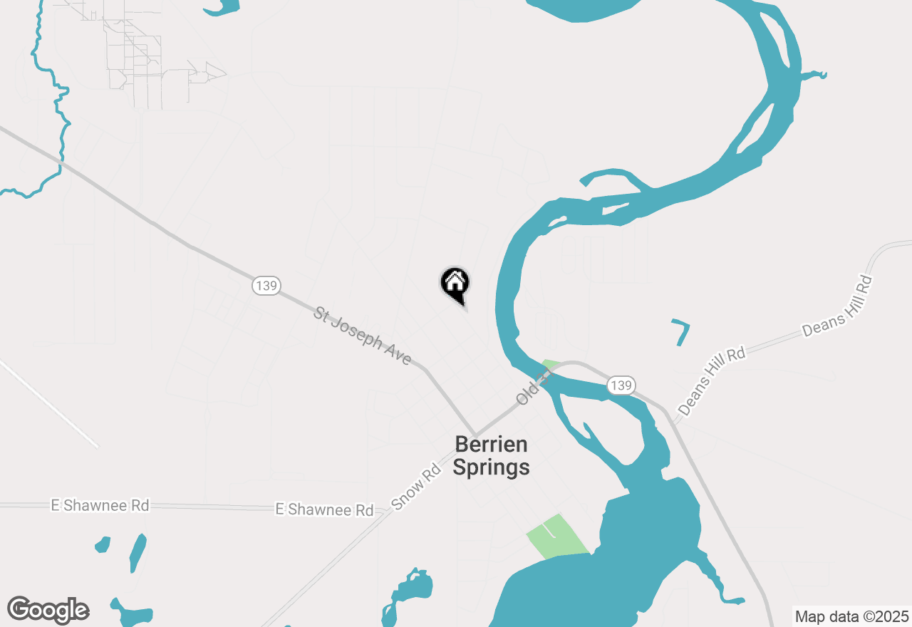 Map of 535 N Bluff Street, Berrien Springs, MI 49103