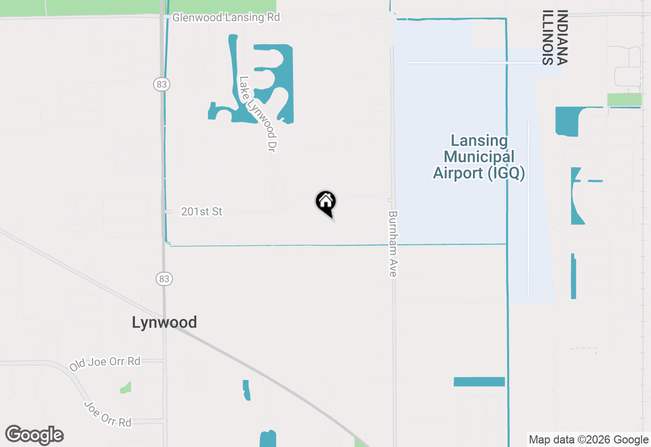 Map of 20137 Sequoia Avenue, Lynwood, IL 60411
