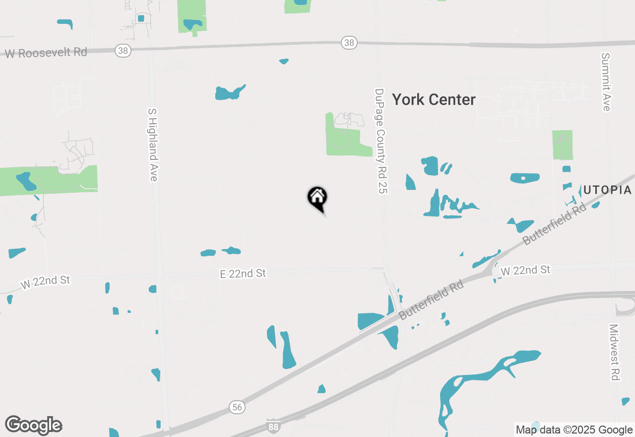 Map of 19W034 18th Place, Lombard, IL 60148