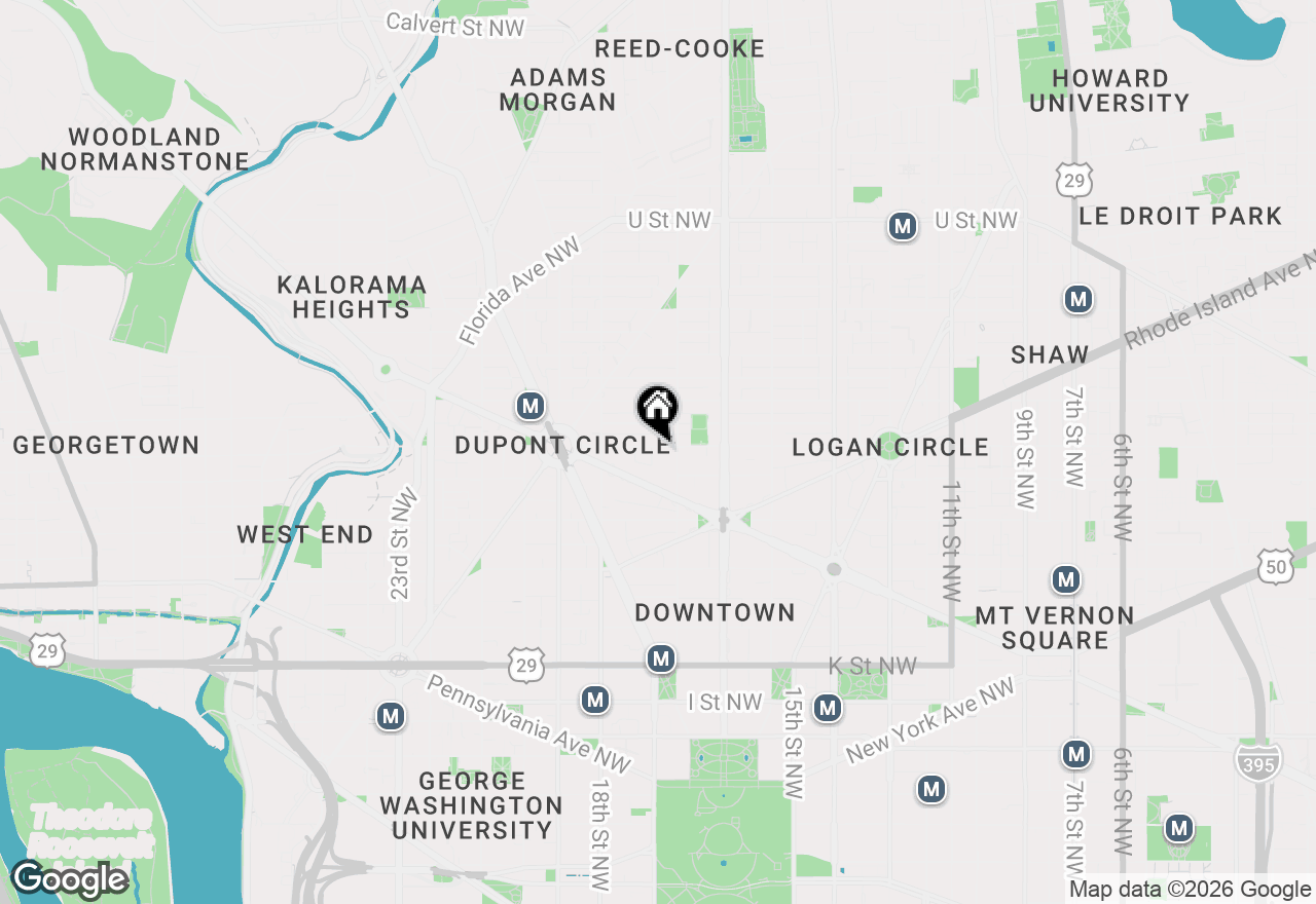 Map of 1718 P Street Nw #617, Washington, DC 20036