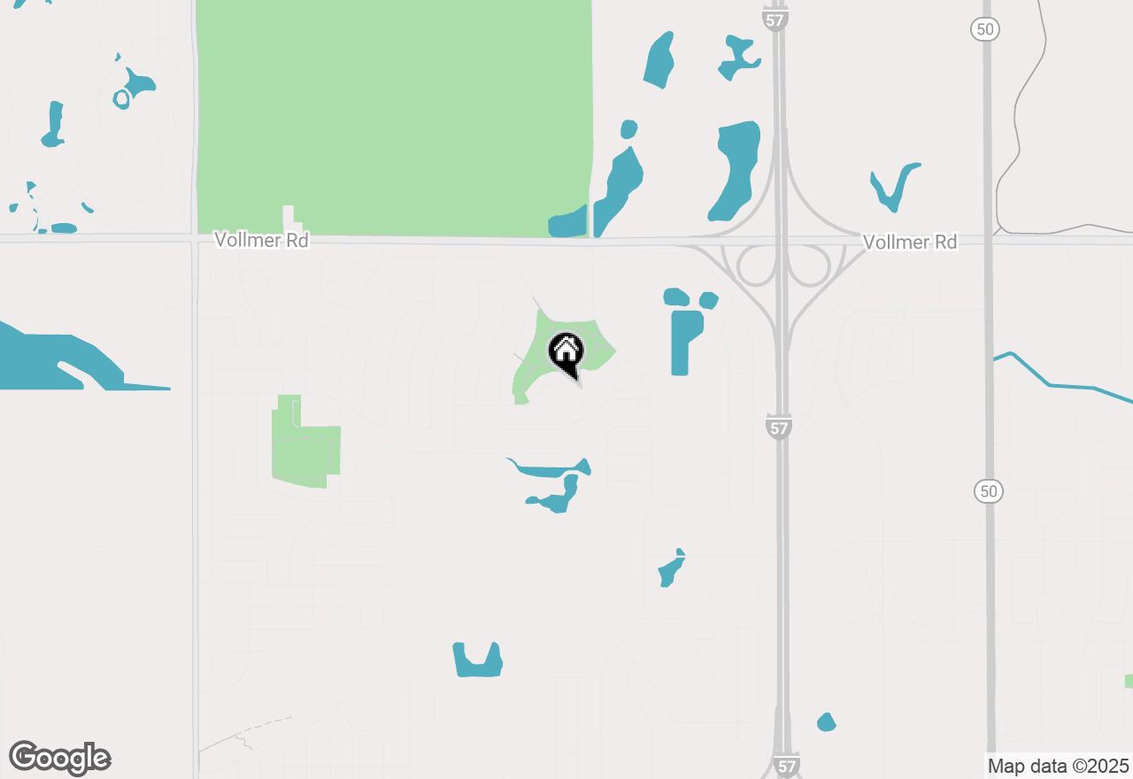 Map of 5629 Crestwood Road, Matteson, IL 60443