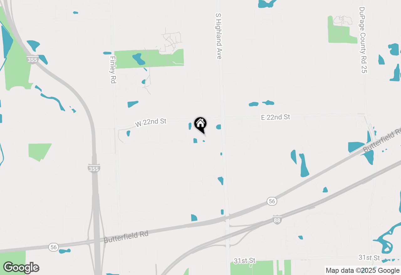 Map of 2310 Woodbridge Way, Lombard, IL 60148