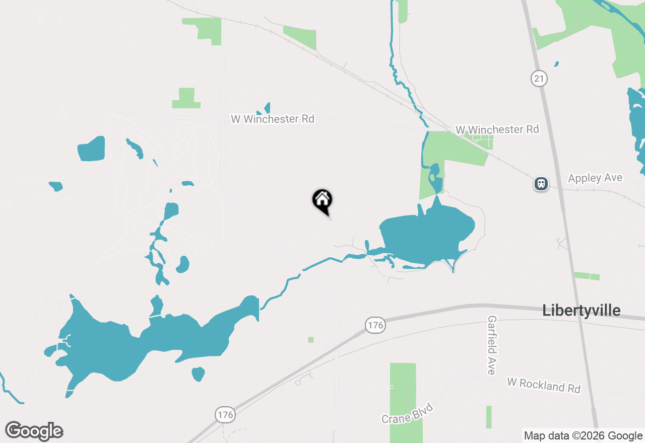 Map of 647 Sedgwick Drive, Libertyville, IL 60048
