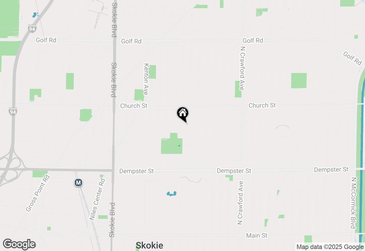 Map of 4343 Davis Street, Skokie, IL 60076