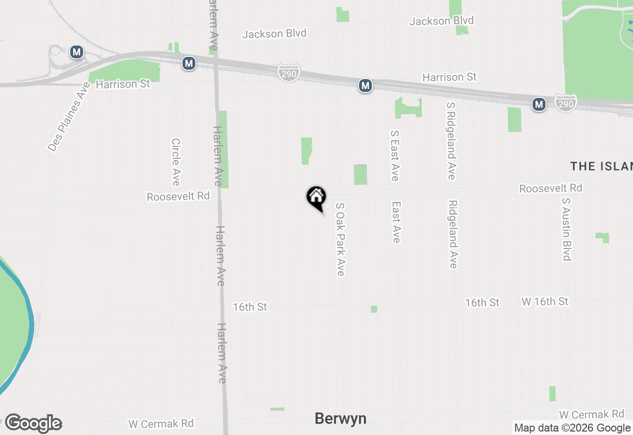 Map of 1245 Kenilworth Avenue, Berwyn, IL 60402