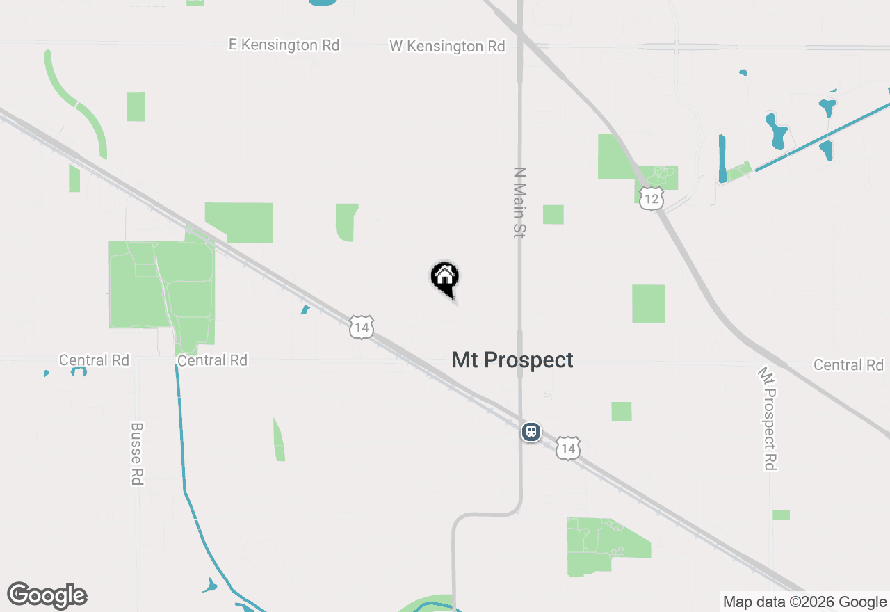 Map of 107 N Elmhurst Avenue, Mount Prospect, IL 60056