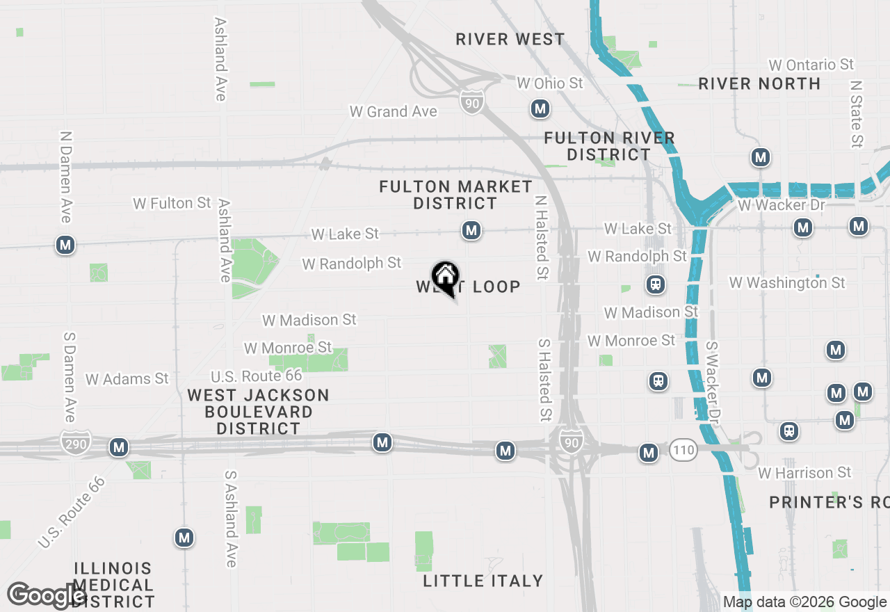 Map of 16 N Carpenter Street #4N, Chicago, IL 60607