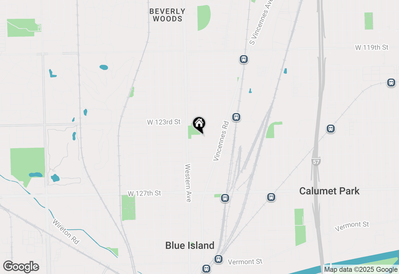 Map of 2318 Krueger Street, Blue Island, IL 60406