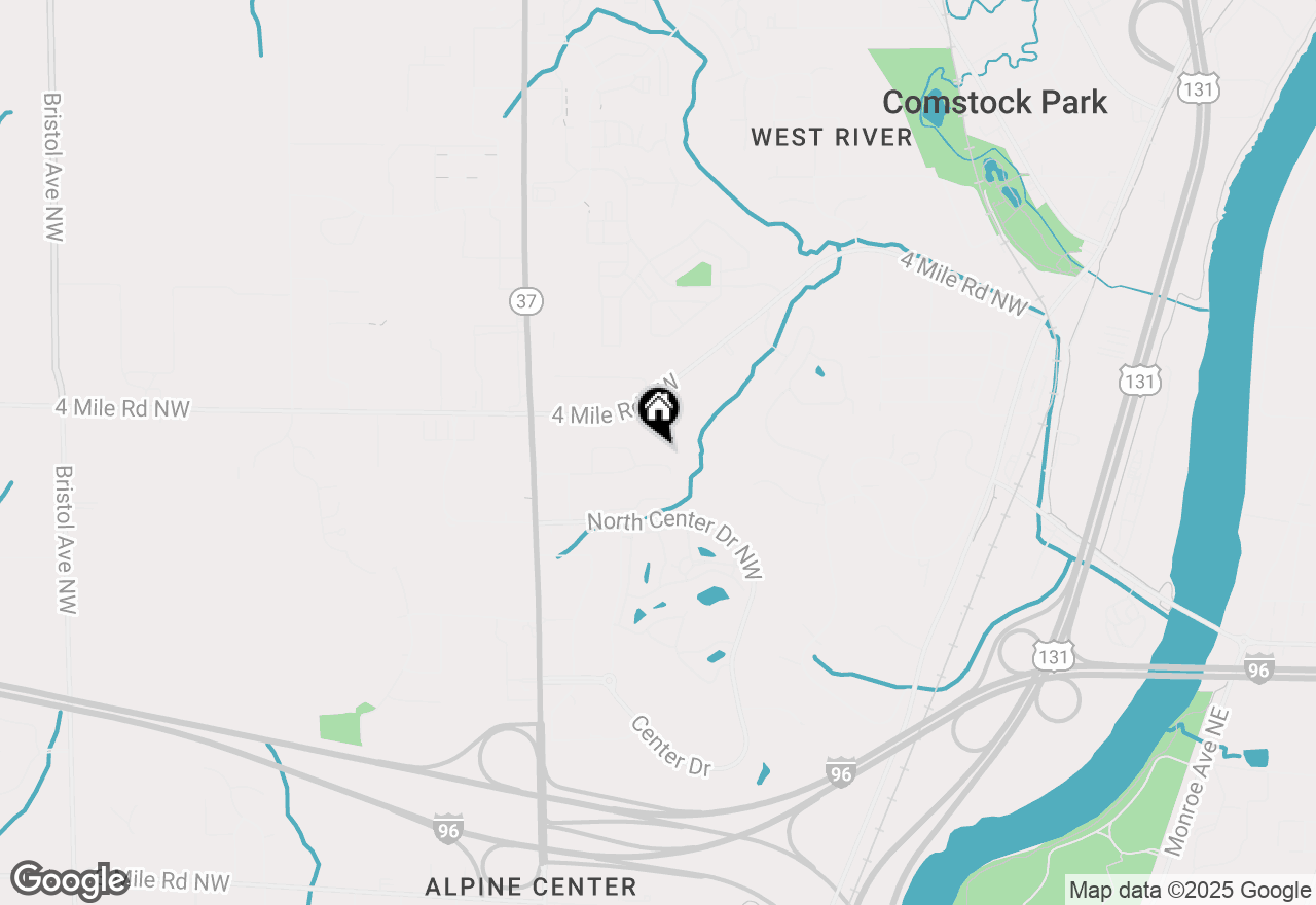 Map of 583 Kingsbury Street Nw, Grand Rapids, MI 49544