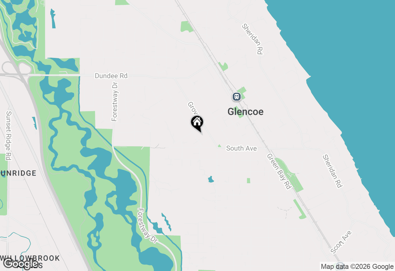 Map of 679 Bluff Street, Glencoe, IL 60022