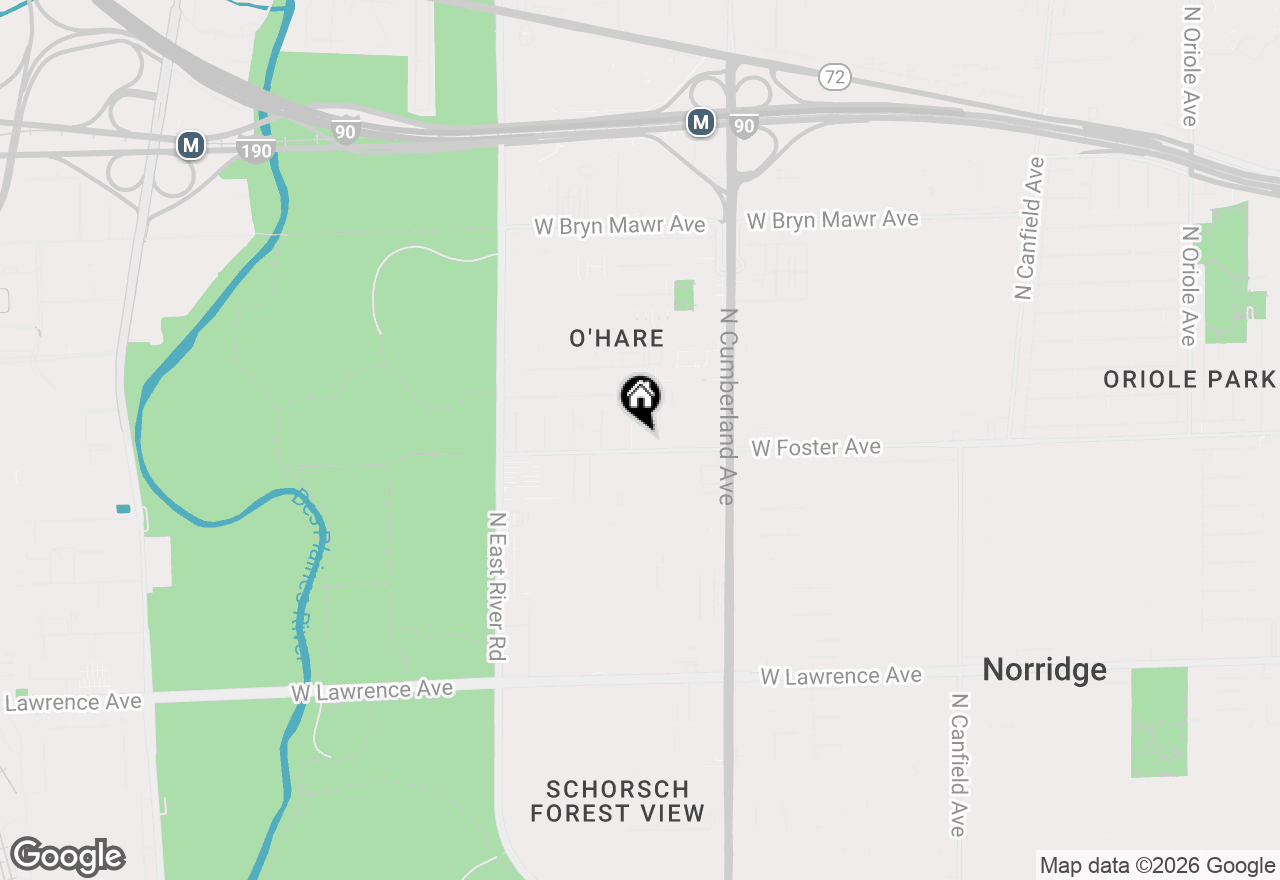 Map of 8560 W Foster Avenue #604, Norridge, IL 60706