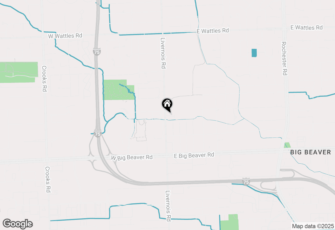 Map of 39 South Trail Court, Troy, MI 48083