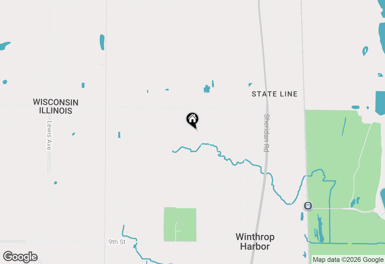 Map of 214 Garnett Avenue, Winthrop Harbor, IL 60096