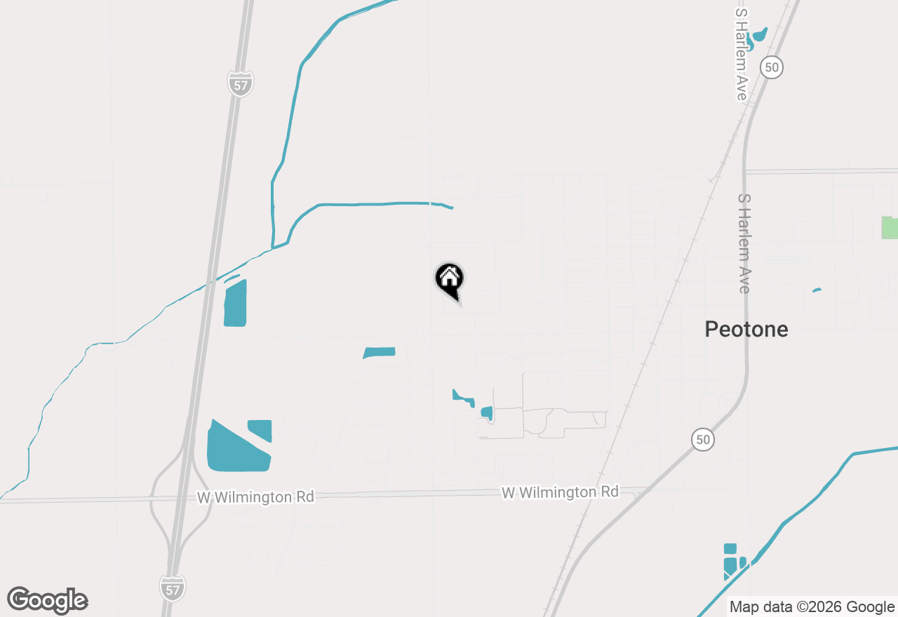 Map of 617 The Hague, Peotone, IL 60468