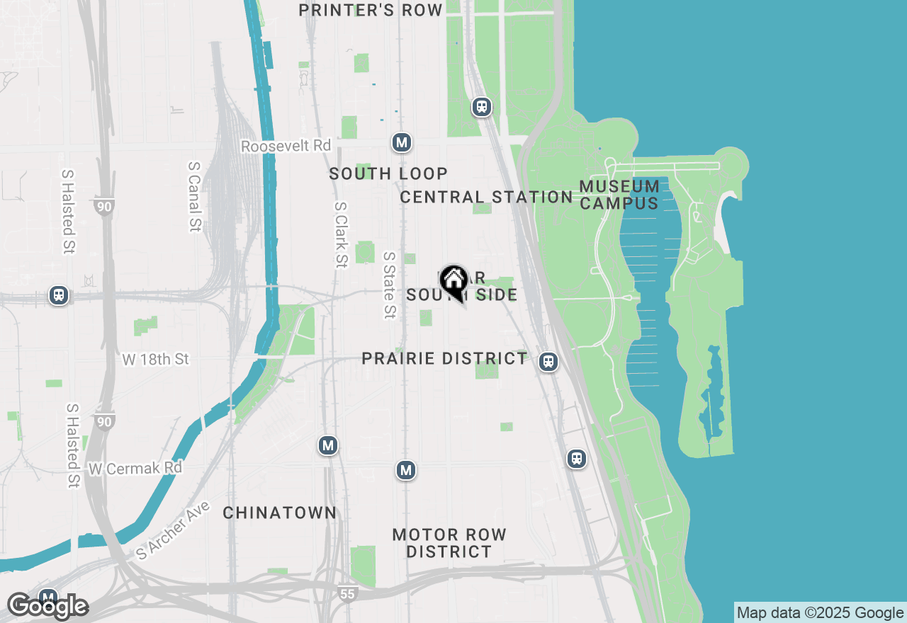 Map of 1617 S Michigan Avenue #203, Chicago, IL 60616