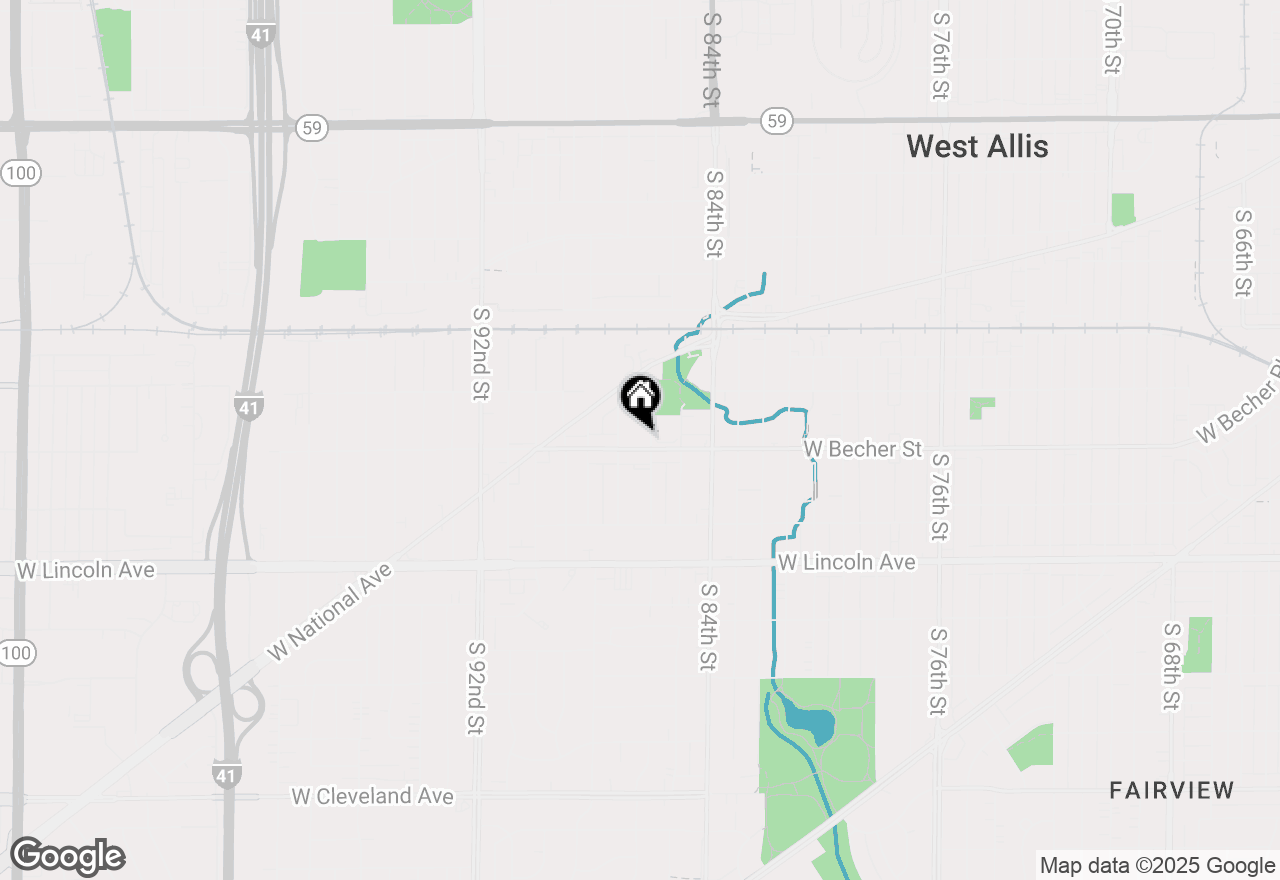 Map of 8610 W Becher St, West Allis, WI 53227