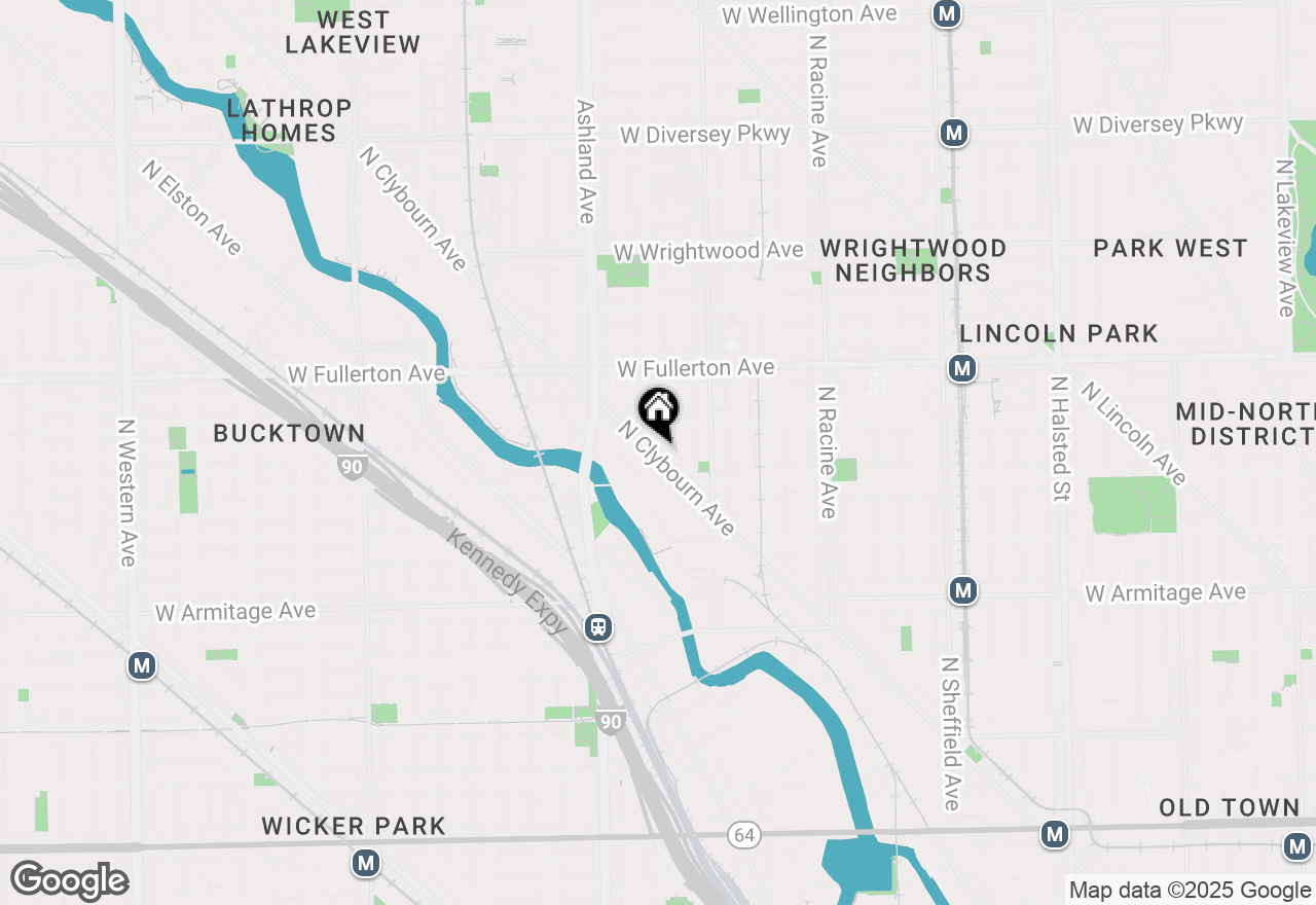 Map of 2243 N Greenview Avenue #E, Chicago, IL 60614