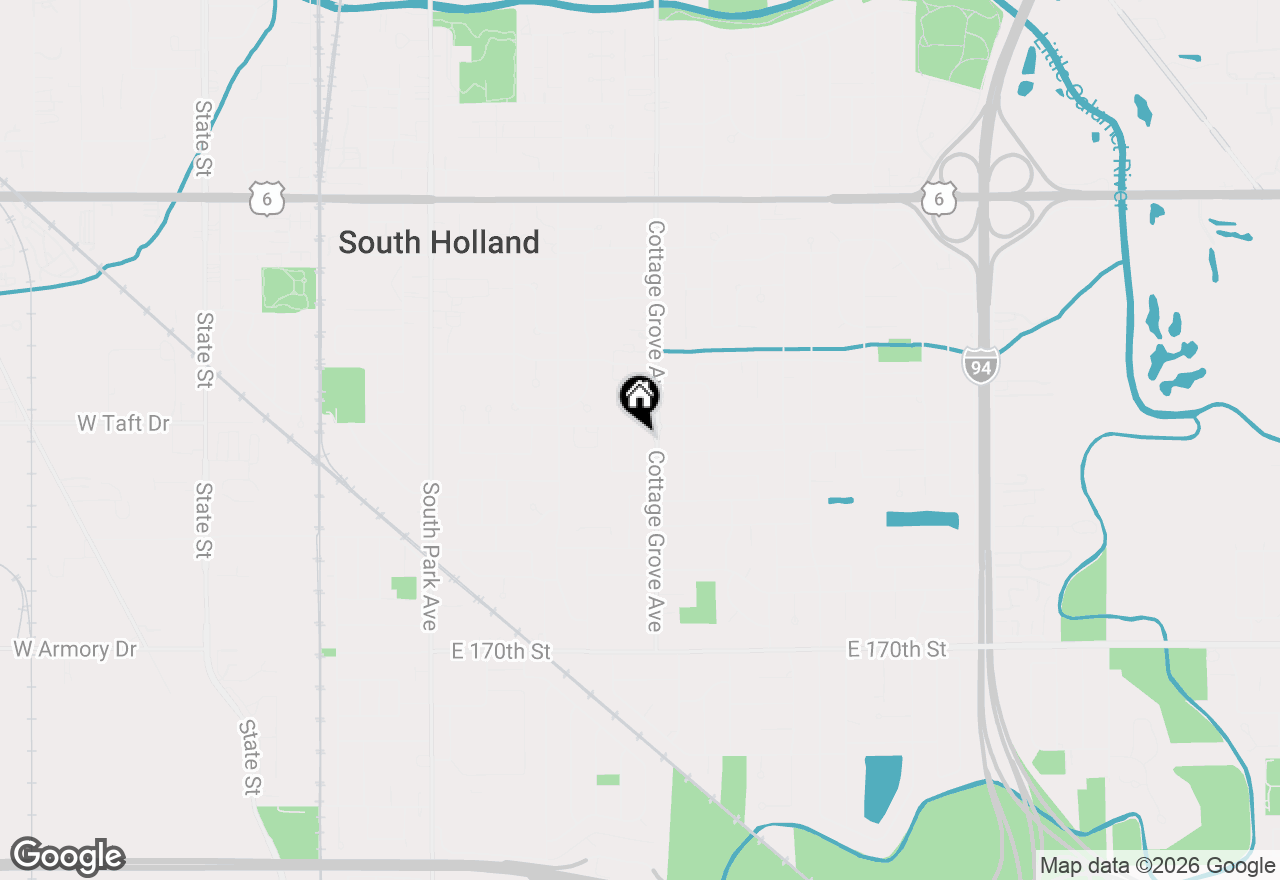 Map of 16611 Evans Avenue, South Holland, IL 60473