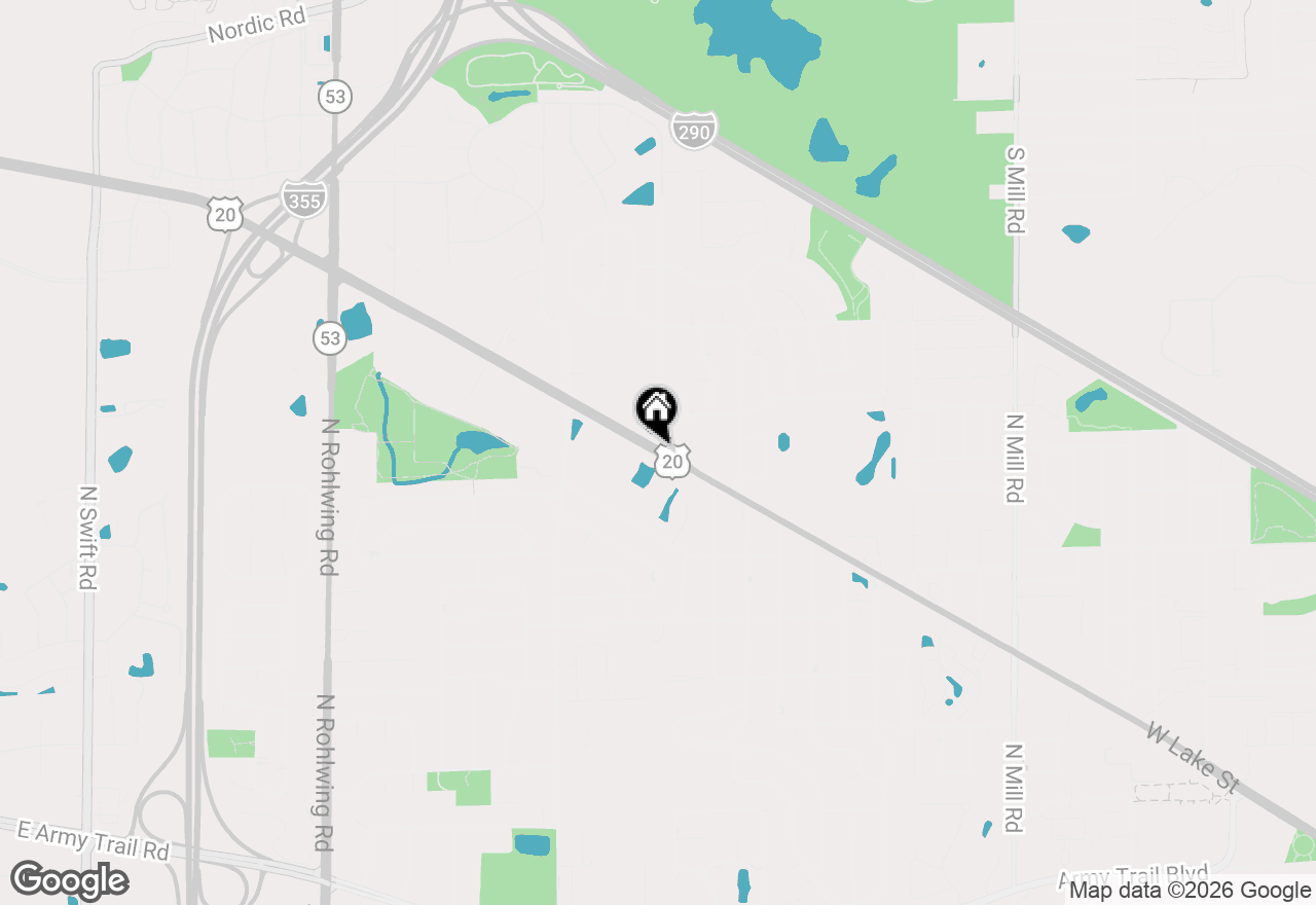 Map of 1291 W Lake Street #302, Addison, IL 60101