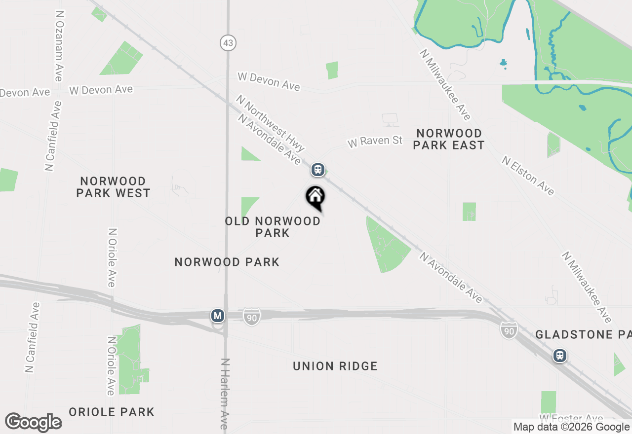 Map of 5909 N East Circle Avenue, Chicago, IL 60631