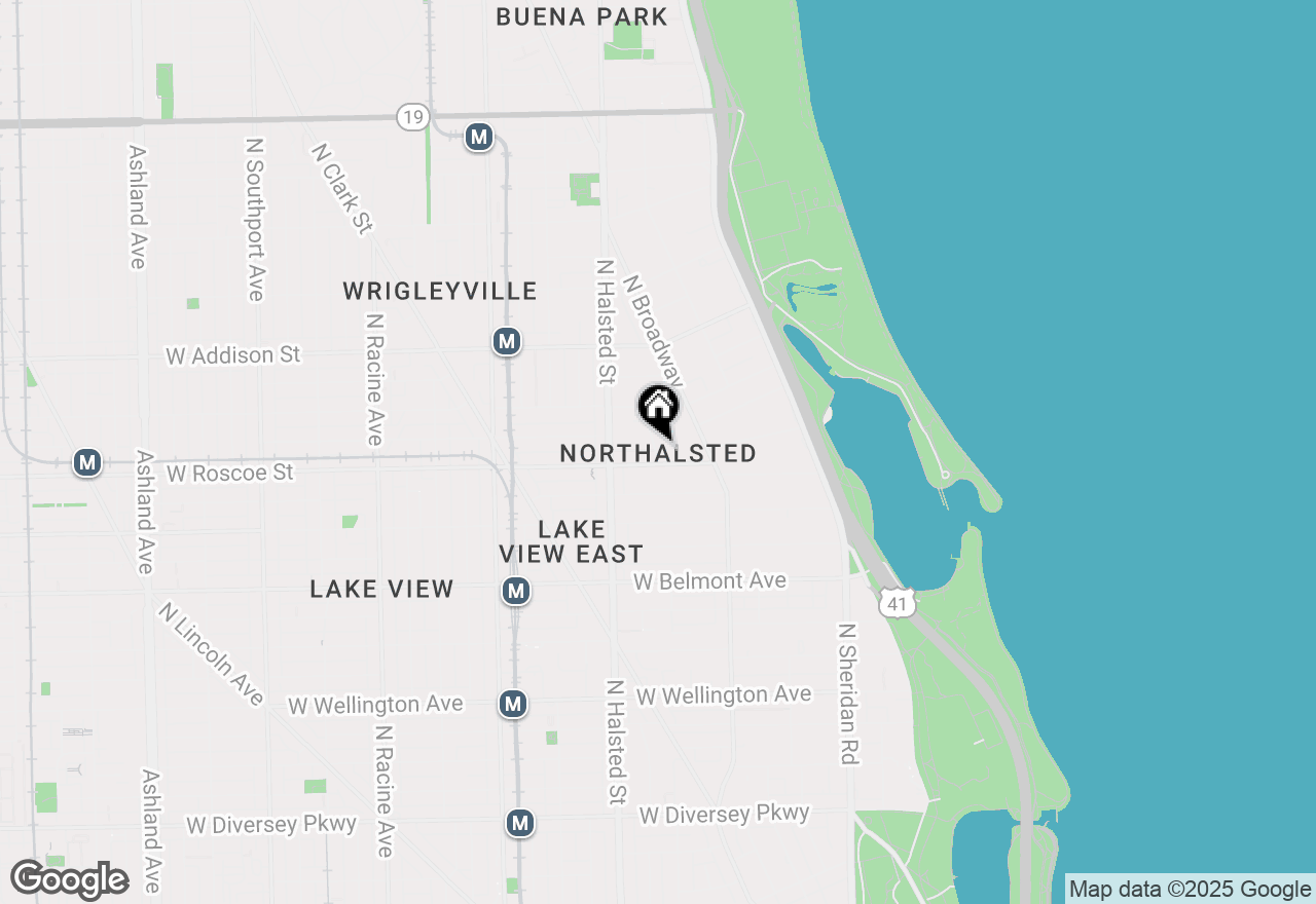 Map of 3411 N Elaine Place #2, Chicago, IL 60657