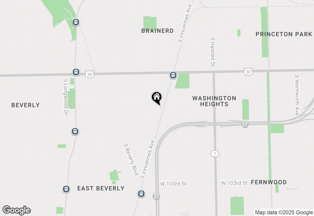 Map of 1205 W 97th Place, Chicago, IL 60643