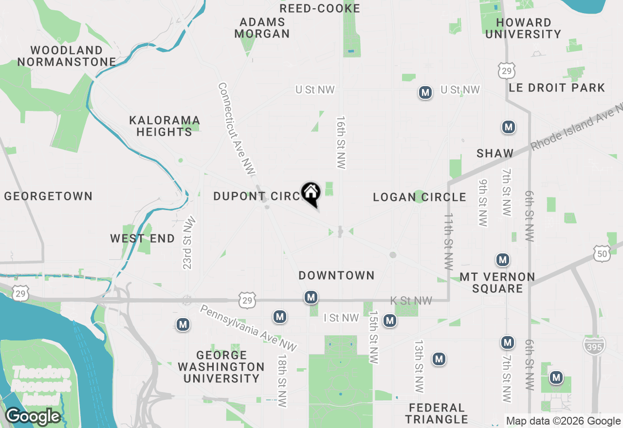 Map of 1711 Massachusetts Avenue Nw #718, Washington, DC 20036