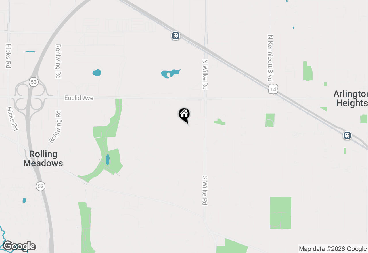 Map of 2202 Eastman Street, Rolling Meadows, IL 60008