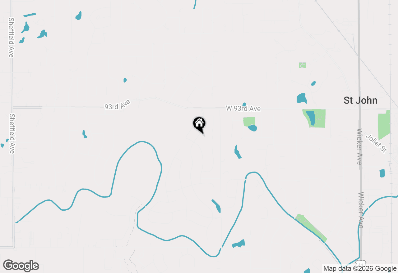 Map of 9467 Tall Grass Trail, St. John, IN 46373