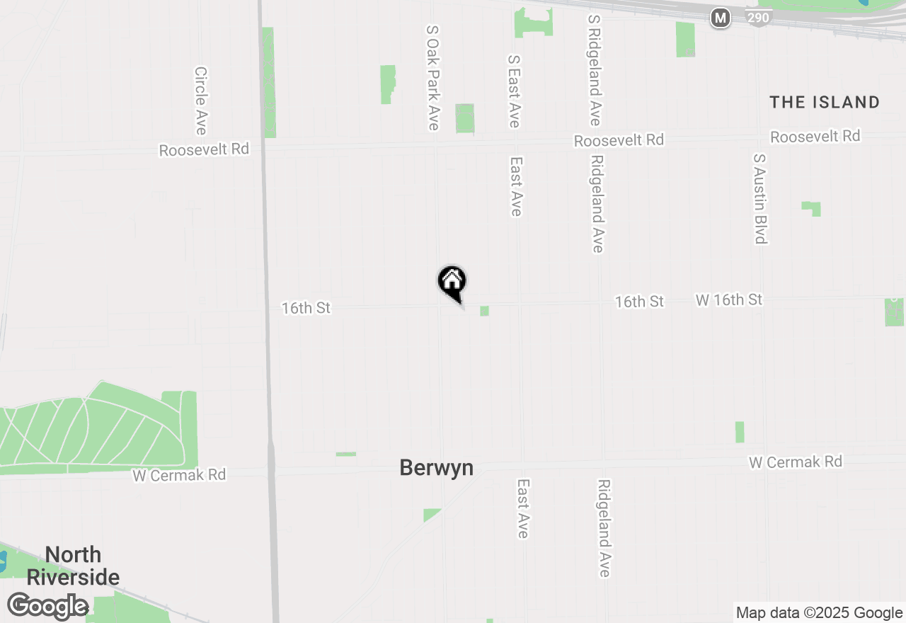 Map of 6728 16th Street, Berwyn, IL 60402