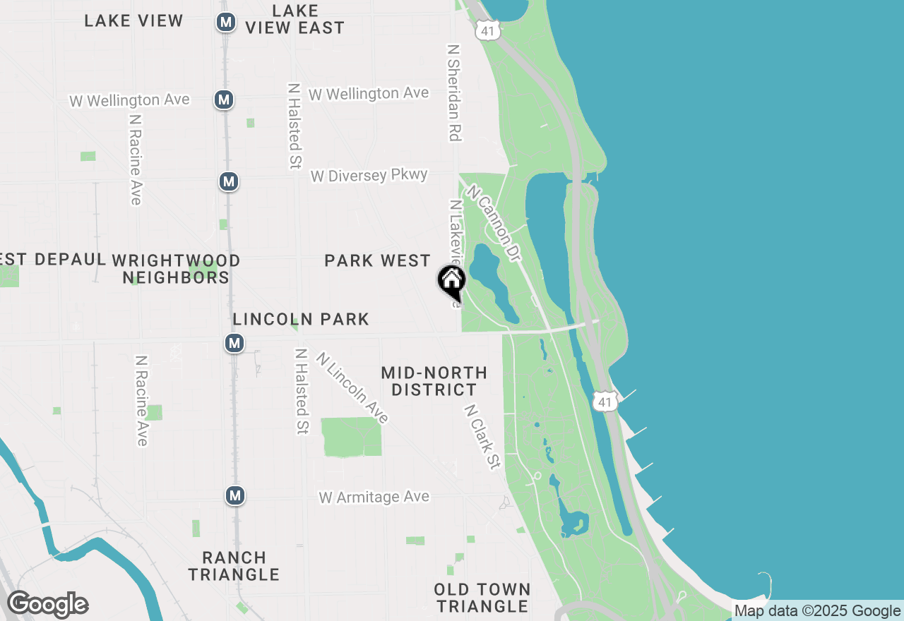 Map of 2440 N Lakeview Avenue #19E, Chicago, IL 60614