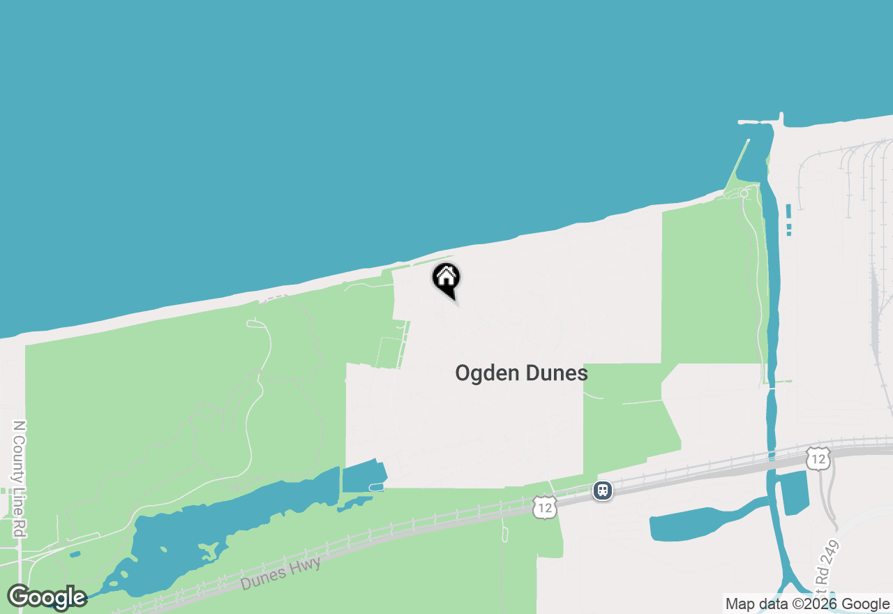 Map of 1 Locust Place, Portage, IN 46368