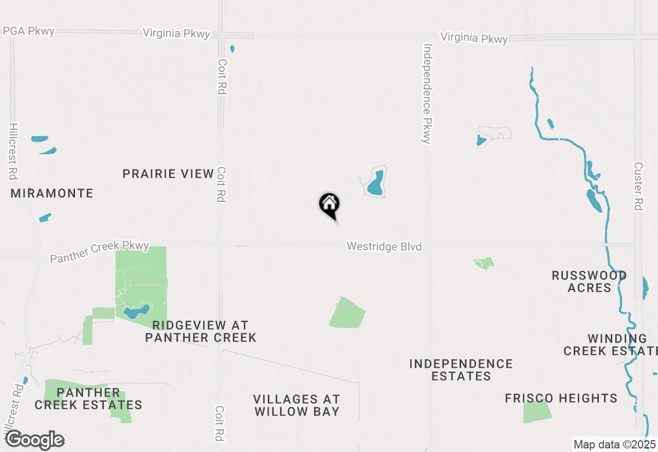 Map of 10417 Flat Creek Trail, Mckinney, TX 75072