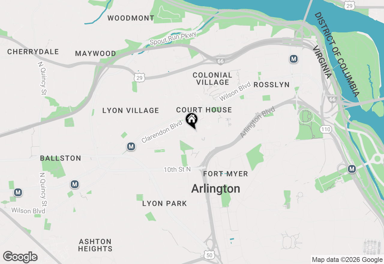 Map of 1320 Wayne Street #104, Arlington, VA 22201