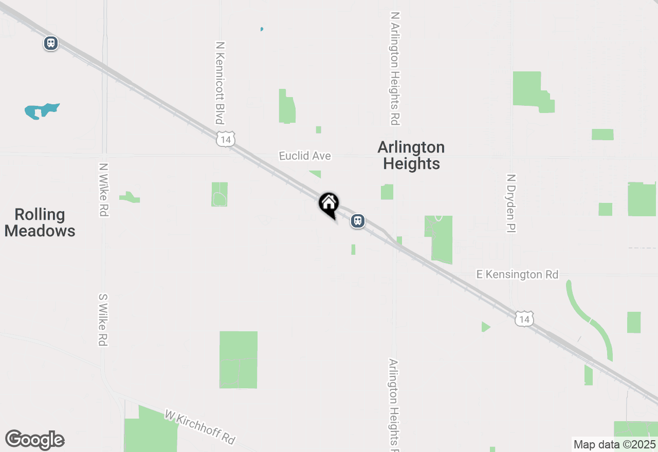 Map of 204 W Wing Street, Arlington Heights, IL 60005