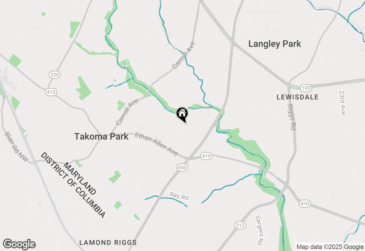 Map of 31 Hayward Court, Takoma Park, MD 20912