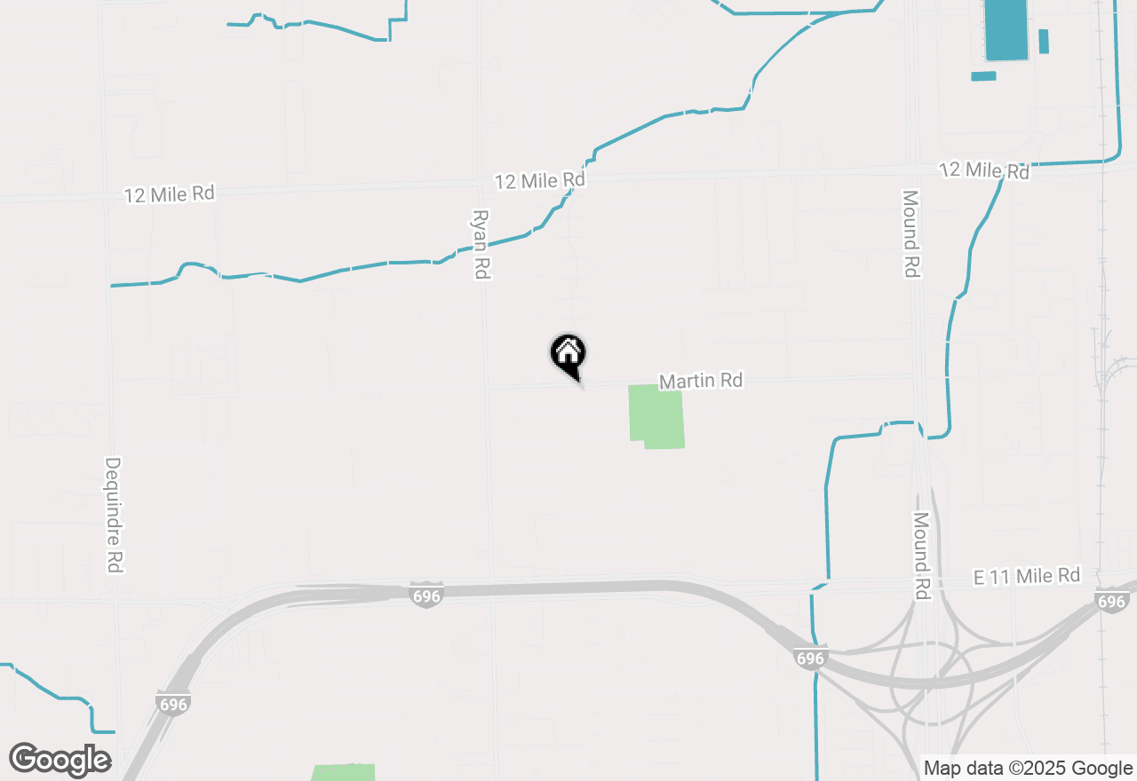 Map of 4432 Martin Road, Warren, MI 48092