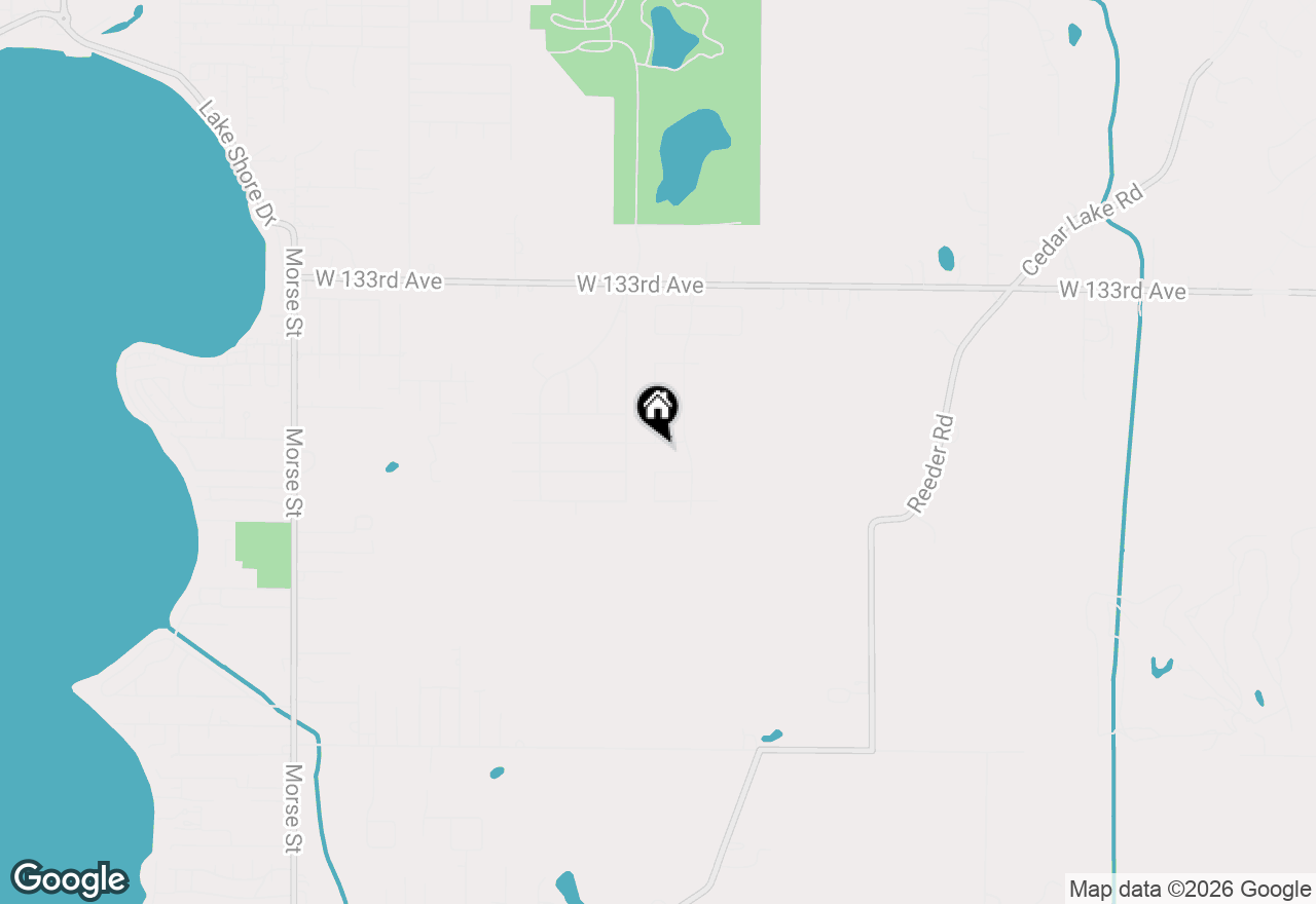 Map of 5925 W 135th Place, Cedar Lake, IN 46303