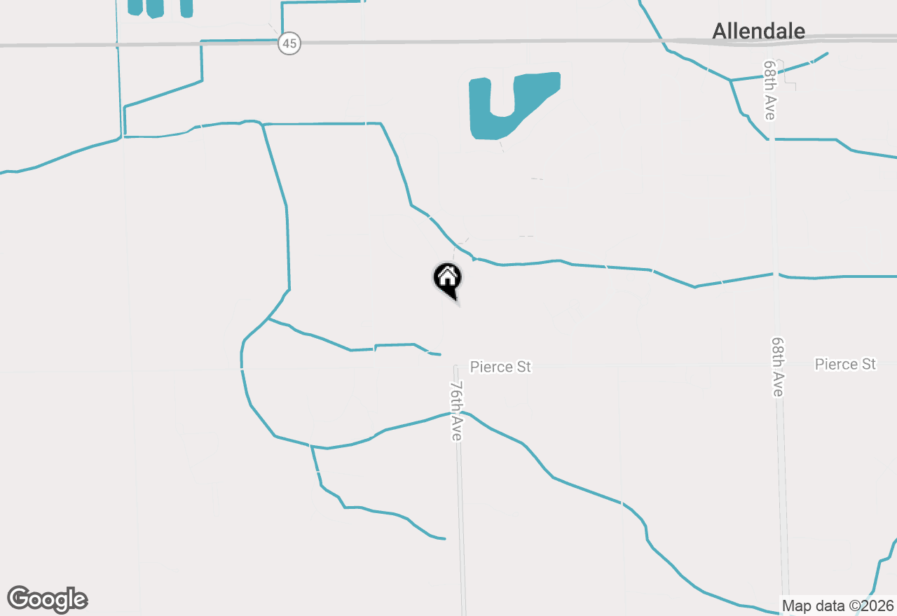 Map of 10522 Poppy Lane, Allendale, MI 49401