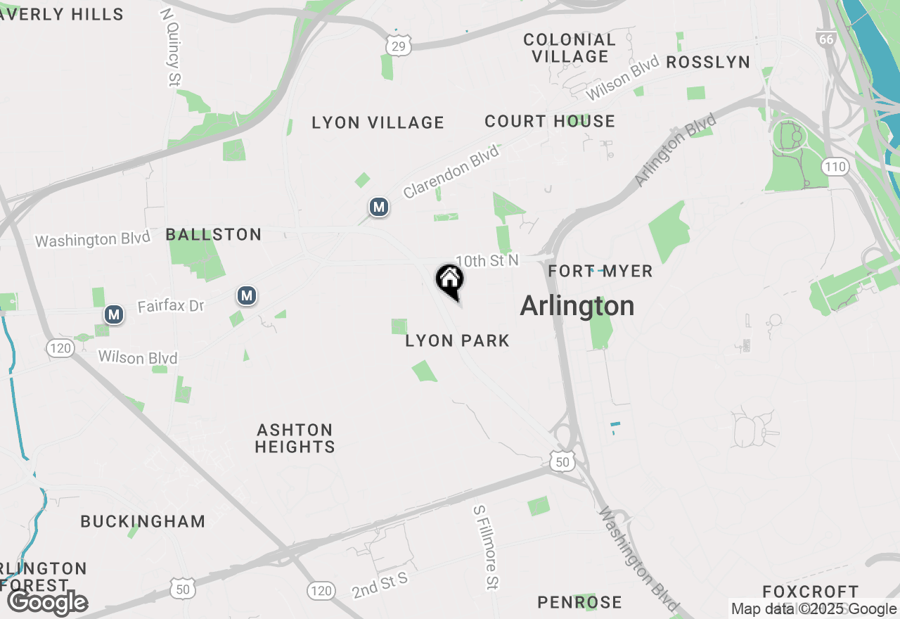 Map of 802 N Daniel Street, Arlington, VA 22201