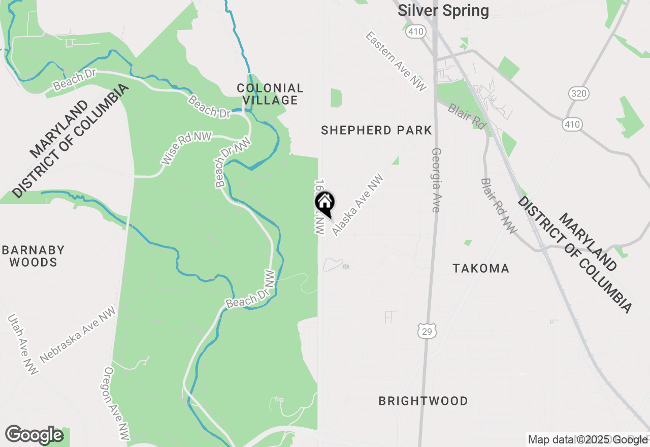 Map of 7119 16th Street Nw, Washington, DC 20012