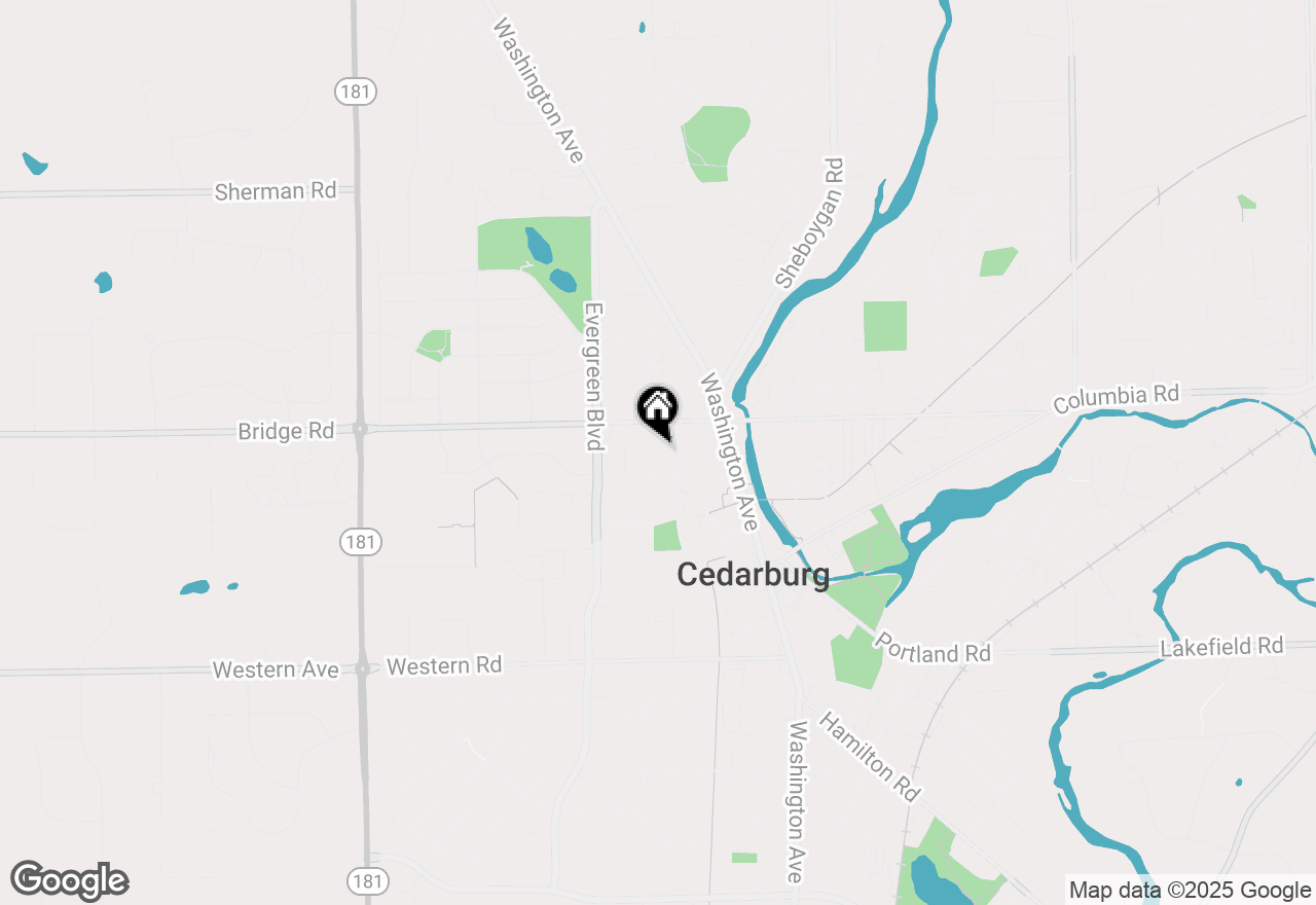 Map of W66N674 Madison Ave, Cedarburg, WI 53012