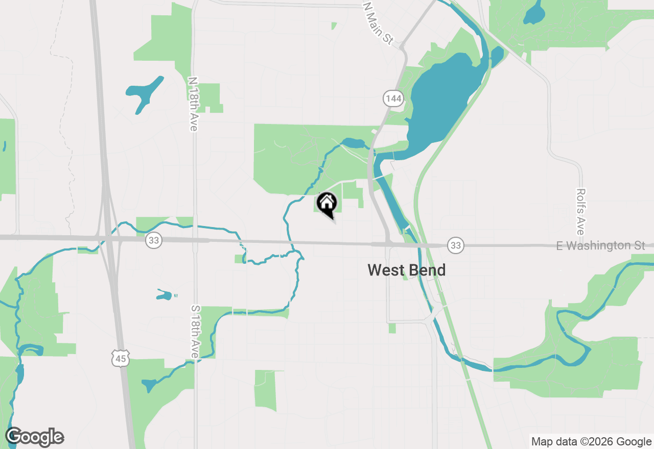Map of 1040 Summer St, West Bend, WI 53090