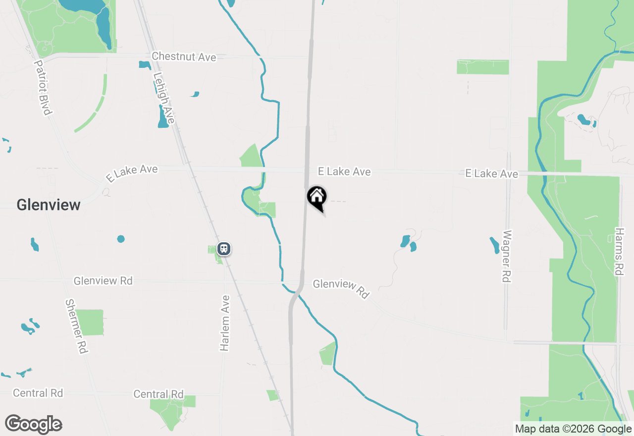 Map of 1209 Parker Road, Glenview, IL 60025